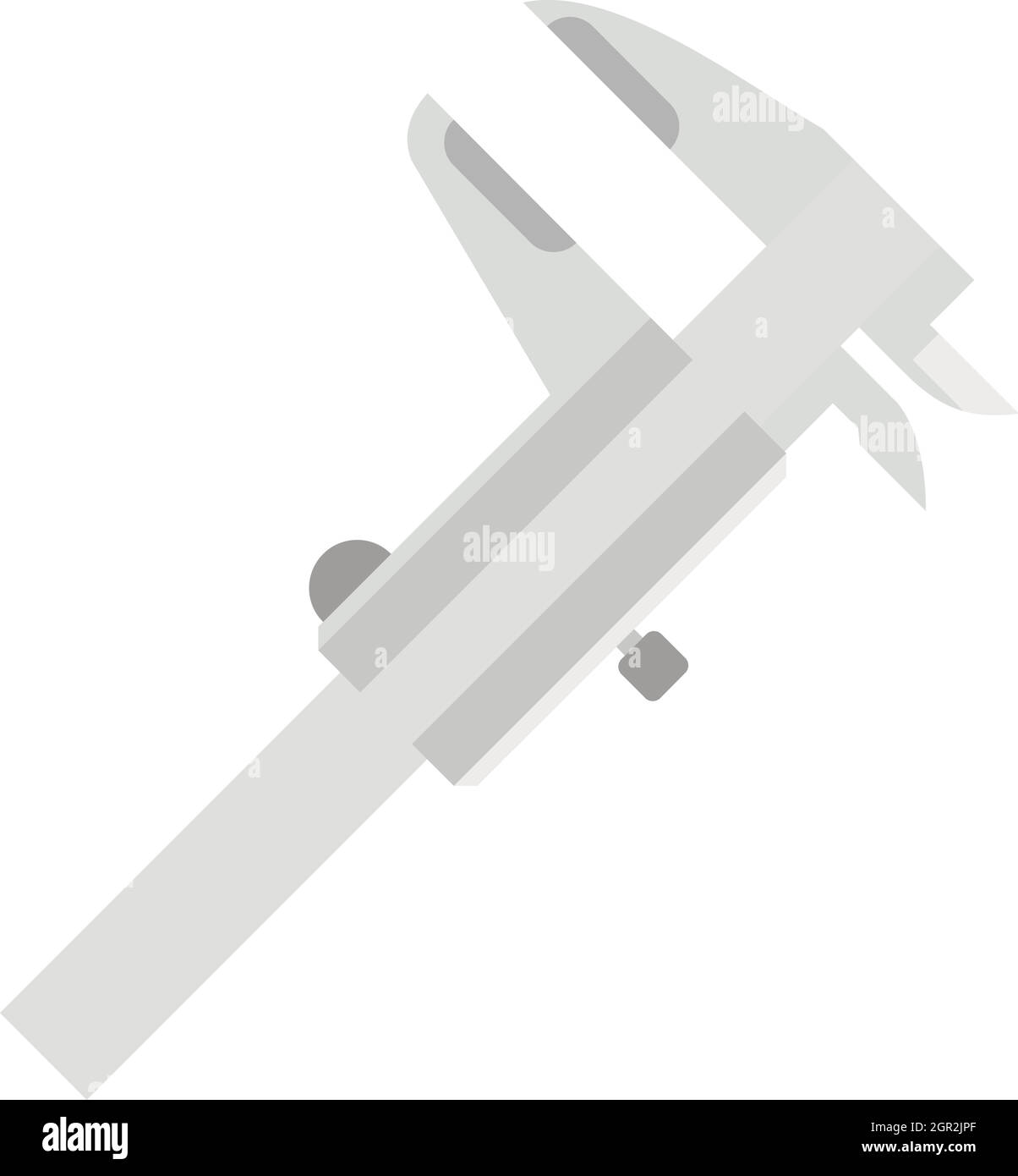 Icona del calibro, stile piatto Illustrazione Vettoriale