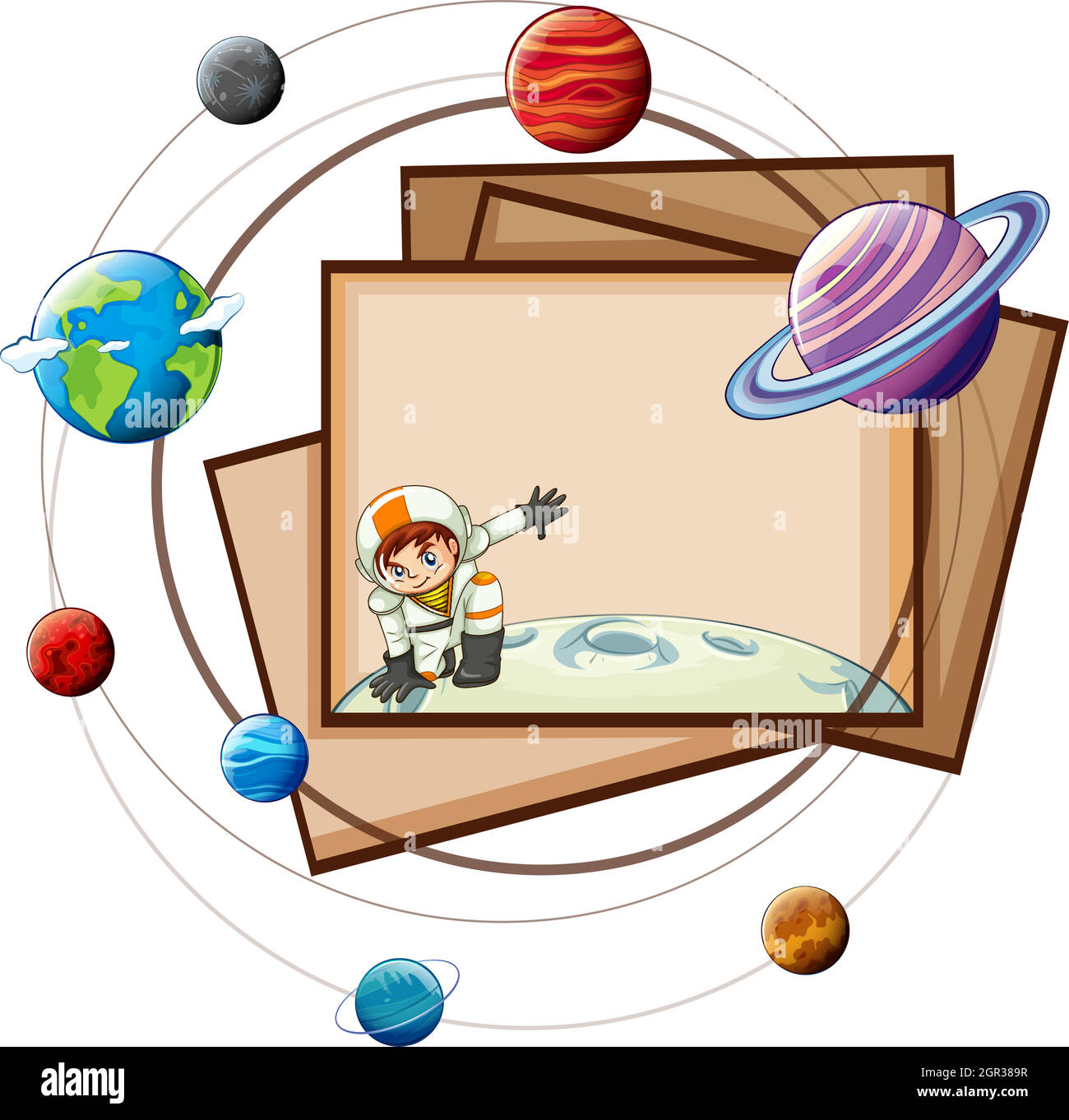 Sistema solare Illustrazione Vettoriale