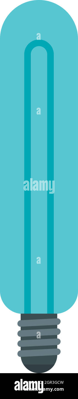 Lampada di sodio icona, stile piatto Illustrazione Vettoriale