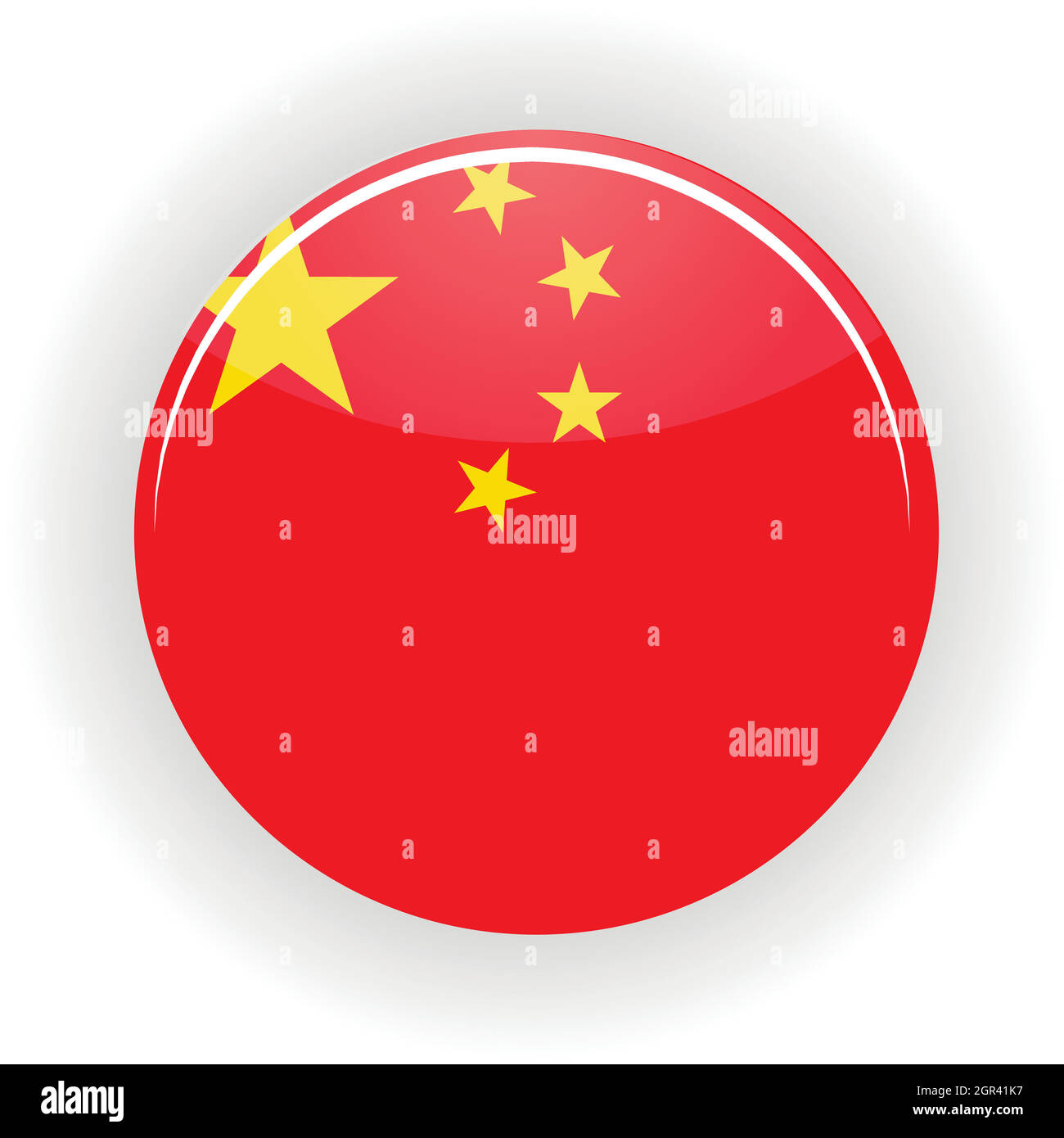 Icona Cina cerchio Illustrazione Vettoriale