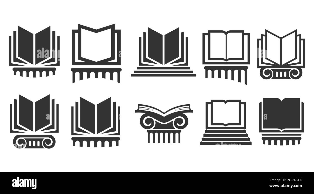 Set di moderni loghi vettoriali astratti Illustrazione Vettoriale