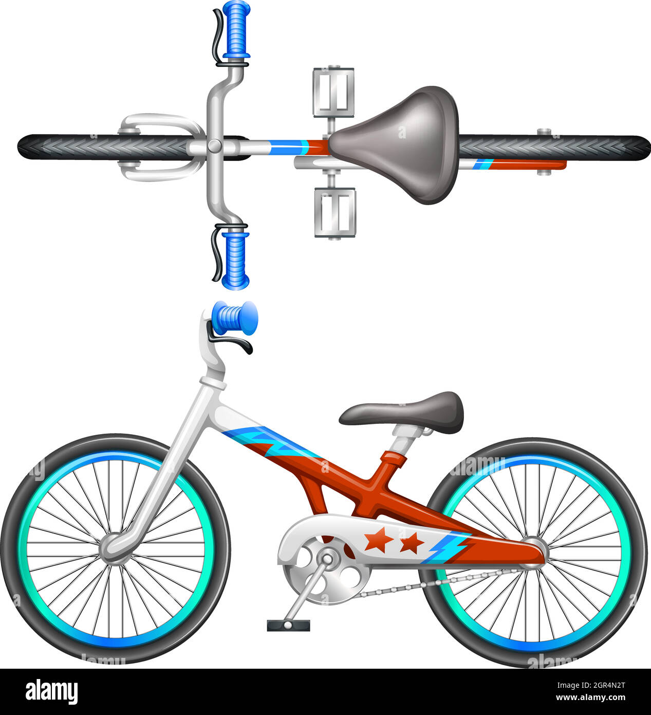 Una bicicletta Illustrazione Vettoriale