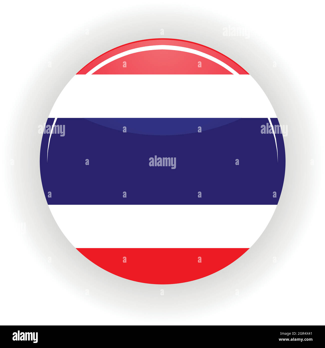 Icona della Thailandia cerchio Illustrazione Vettoriale