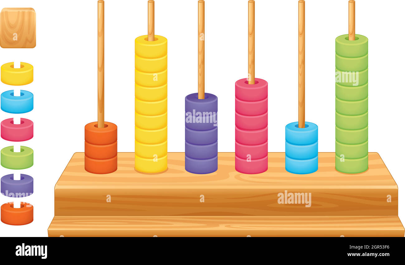 Valore matematico del luogo abacus Illustrazione Vettoriale