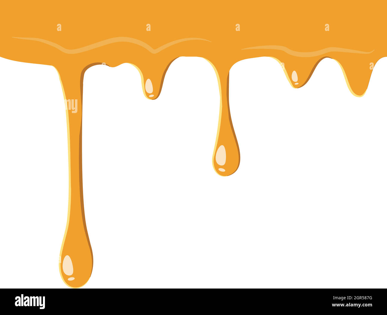 Che scorre goccia di icona di miele Illustrazione Vettoriale