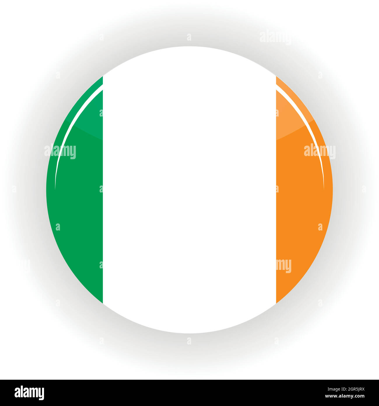 Icona Irlanda cerchio Illustrazione Vettoriale