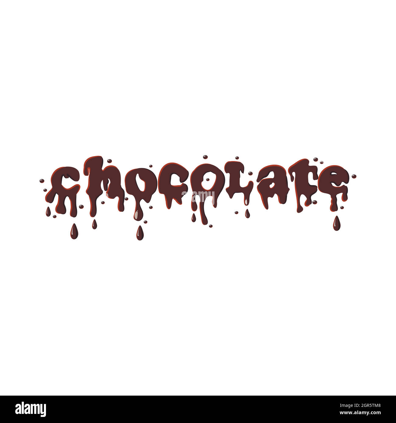 Parola icona di cioccolato Illustrazione Vettoriale