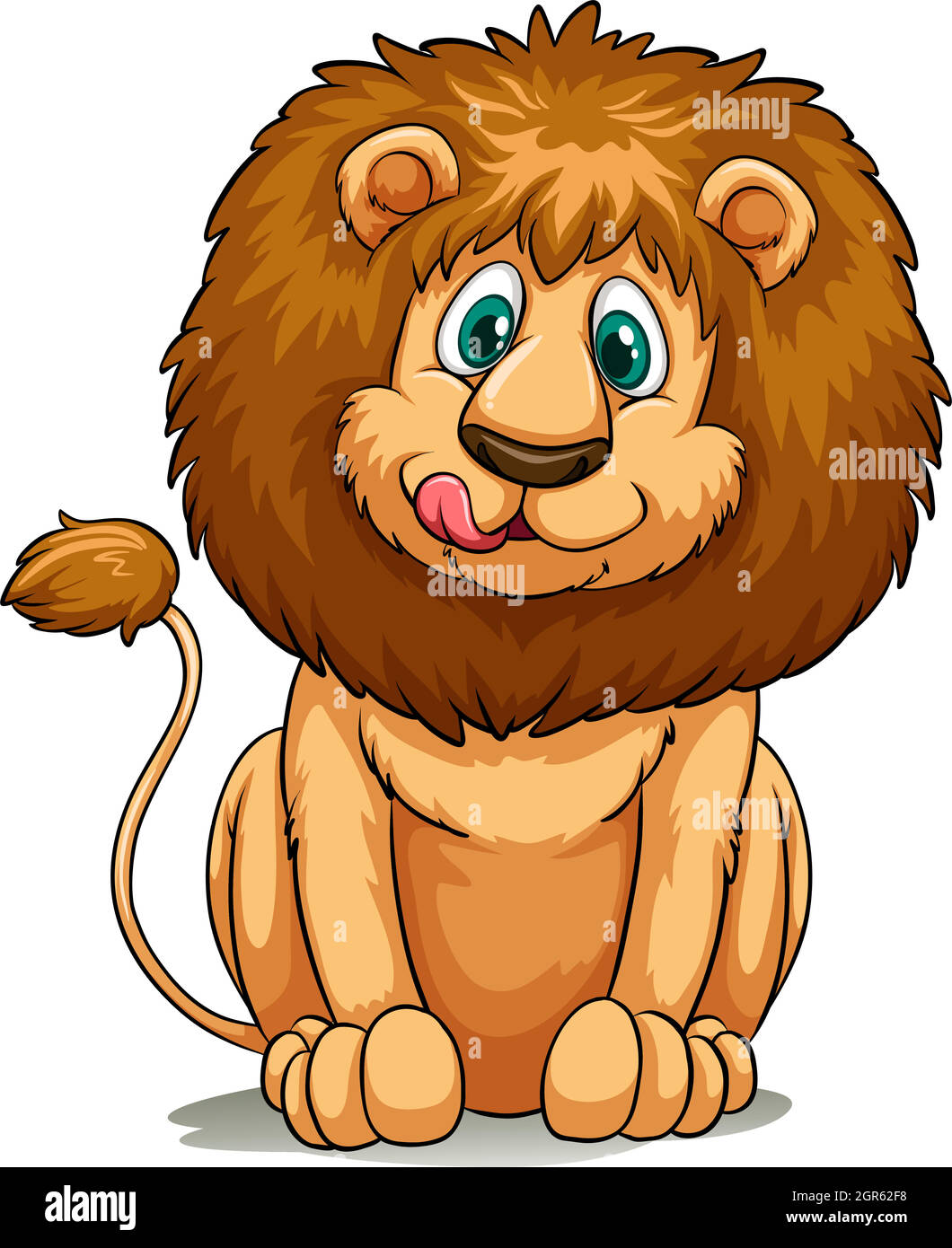 Un leone Illustrazione Vettoriale