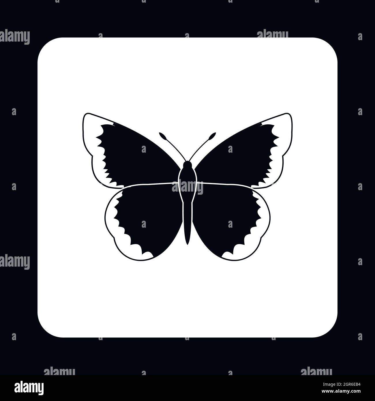 Farfalla insetto icona, stile semplice Illustrazione Vettoriale