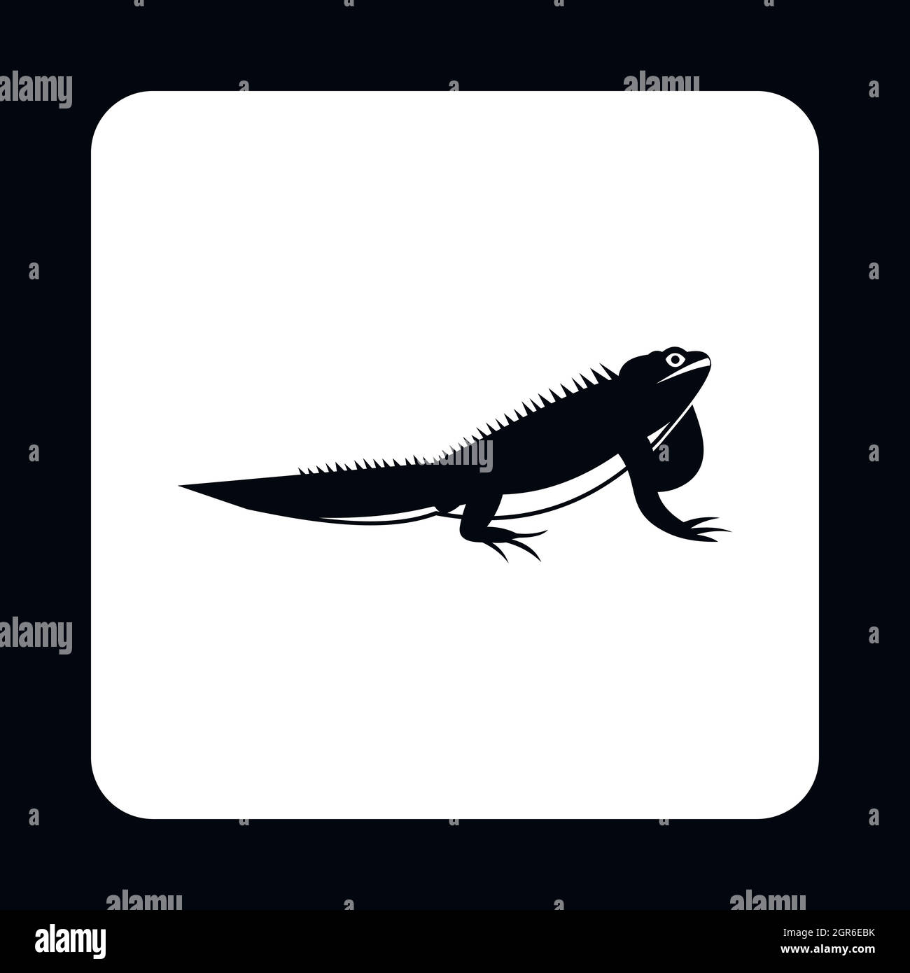 Icona di iguana, stile semplice Illustrazione Vettoriale