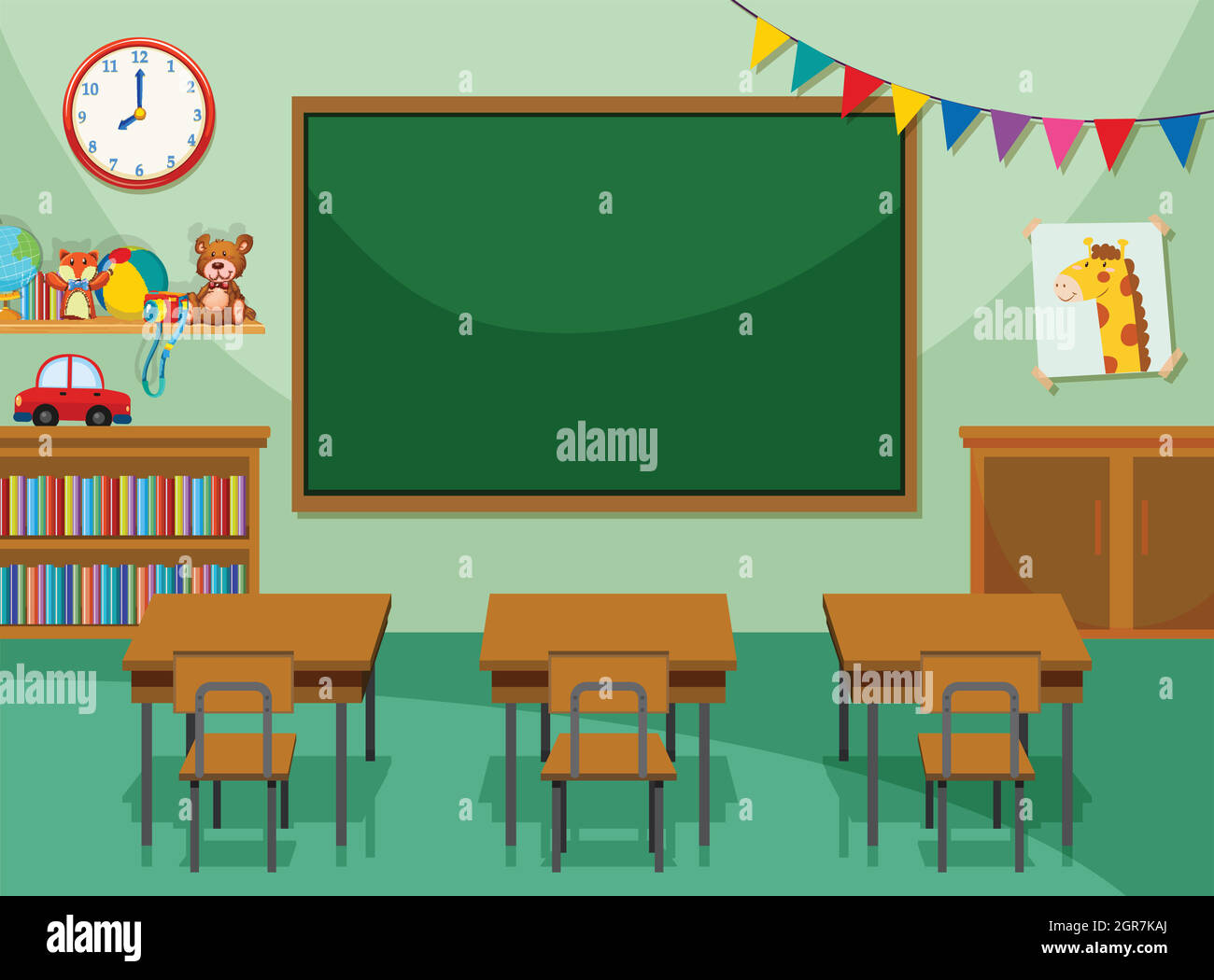 Interni di classe Illustrazione Vettoriale