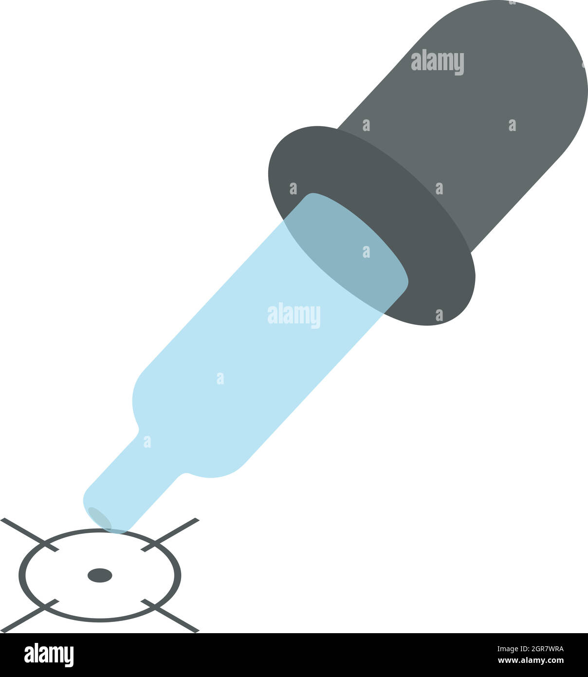 Scelta del colore icona, stile cartoon Illustrazione Vettoriale