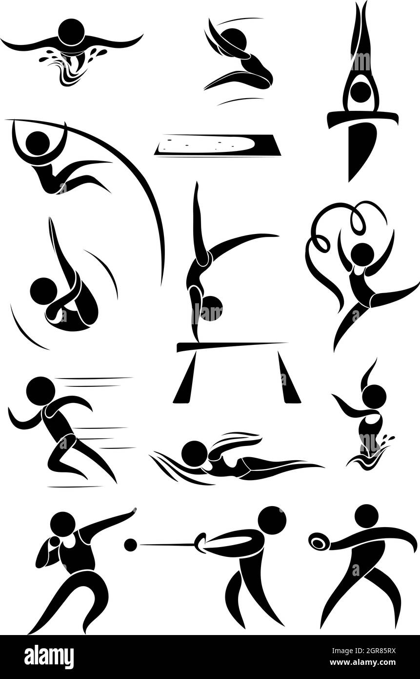 Icona dello sport per molti sport Illustrazione Vettoriale