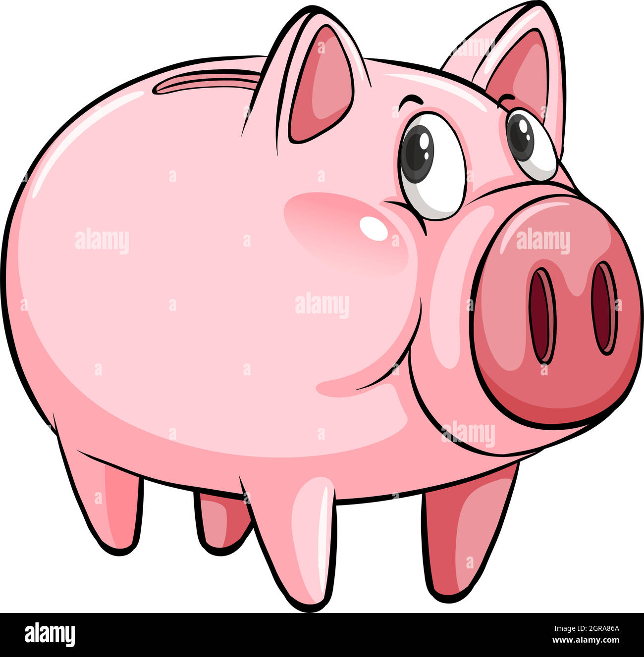 Una grande piggybank Illustrazione Vettoriale
