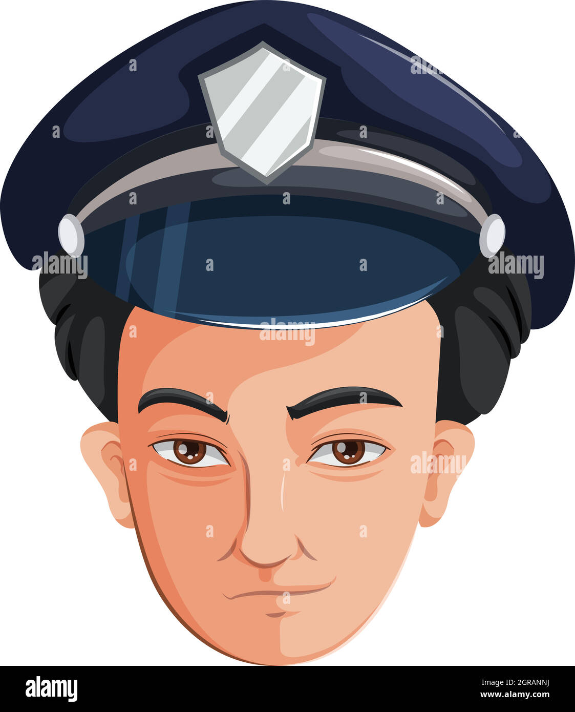 Un funzionario di polizia Illustrazione Vettoriale