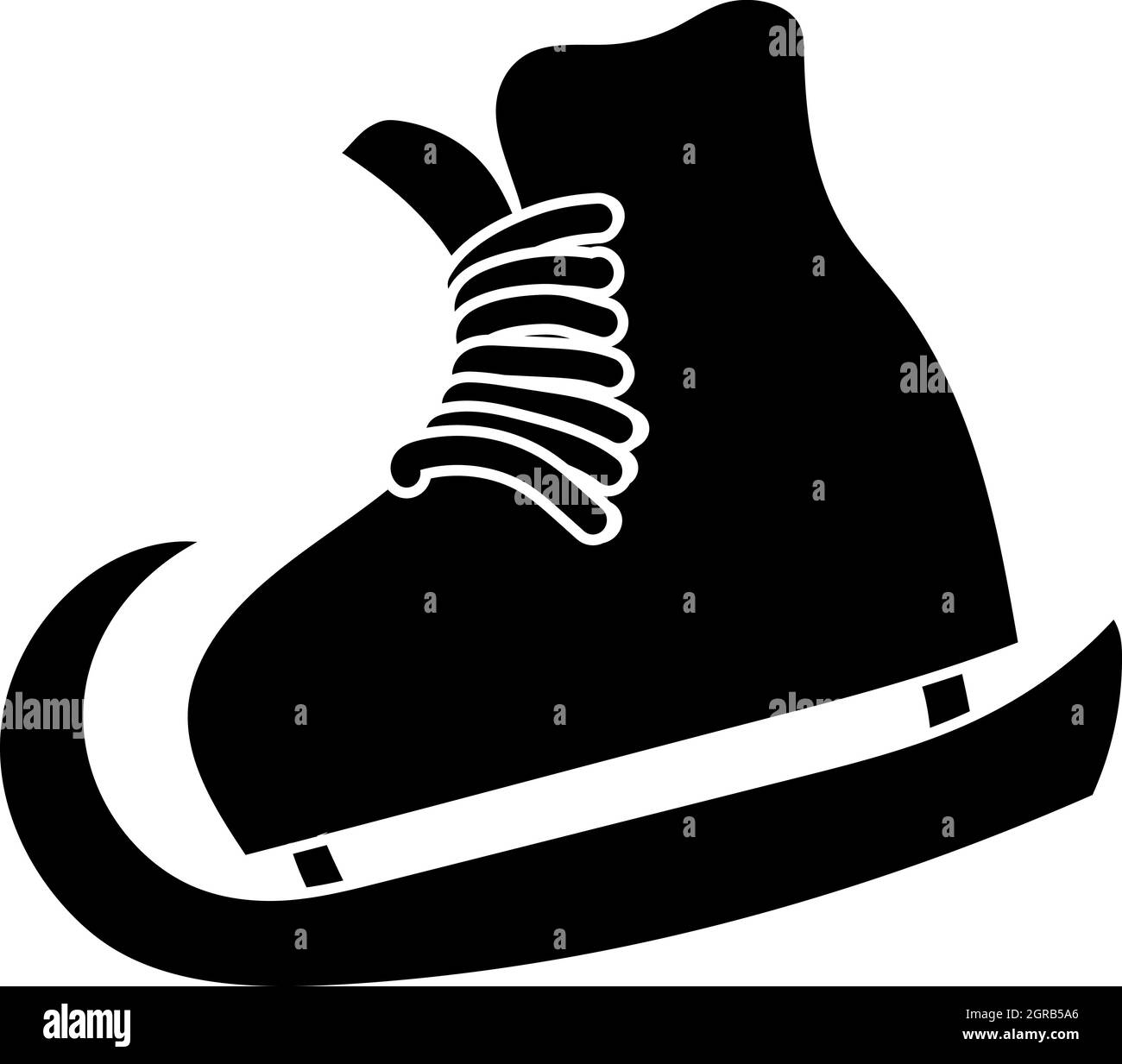 I pattini, icona di stile semplice Illustrazione Vettoriale