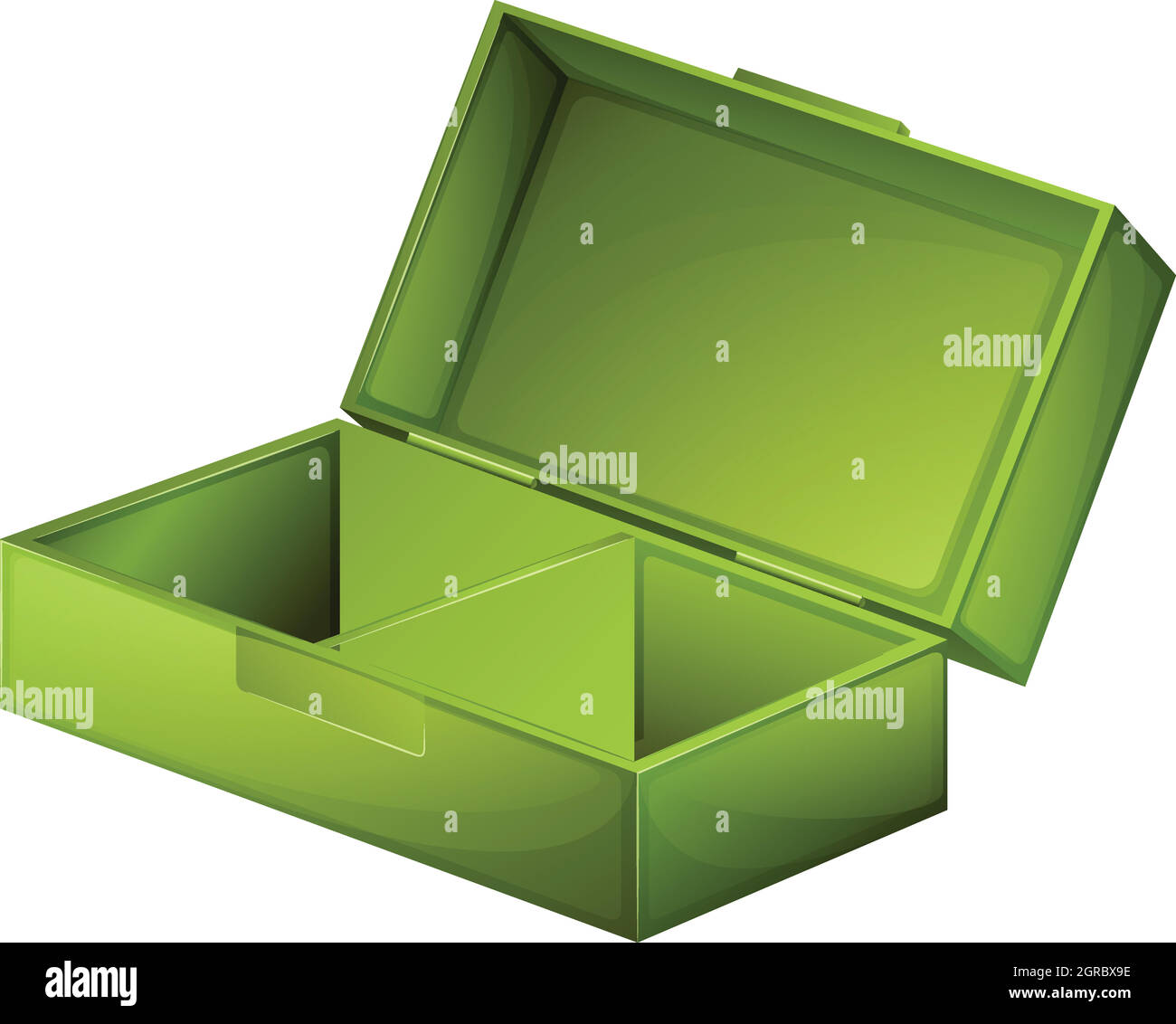 Una scatola medica verde Illustrazione Vettoriale