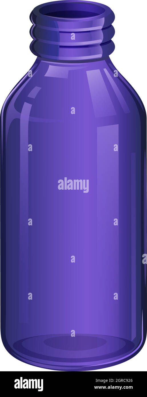 Un flacone di medicinale viola Illustrazione Vettoriale