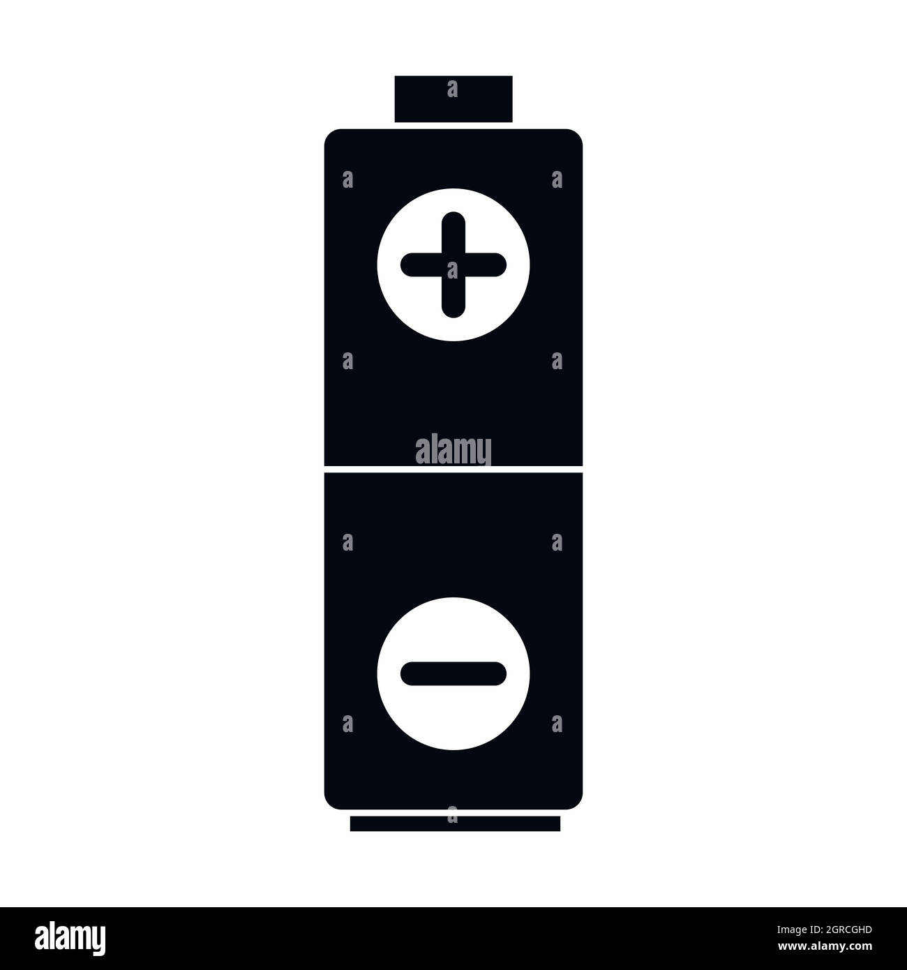 Icona della batteria, stile semplice Illustrazione Vettoriale