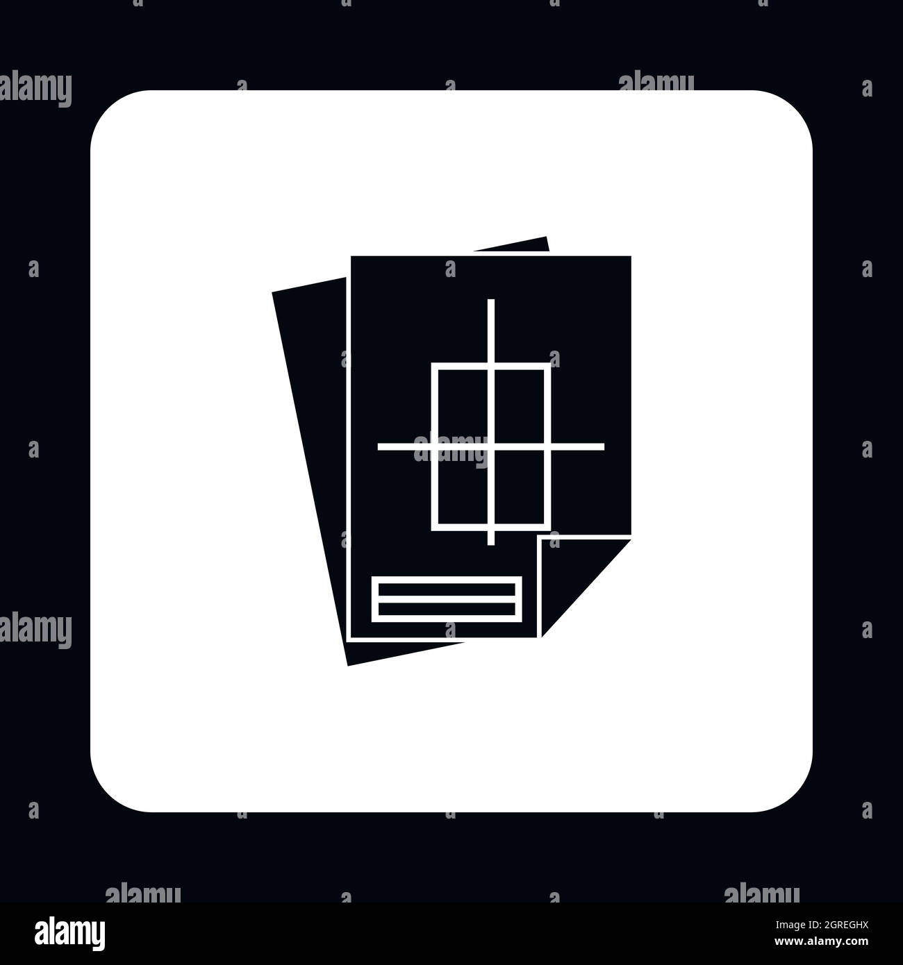 Home Progetto di costruzione, l'icona di stile semplice Illustrazione Vettoriale