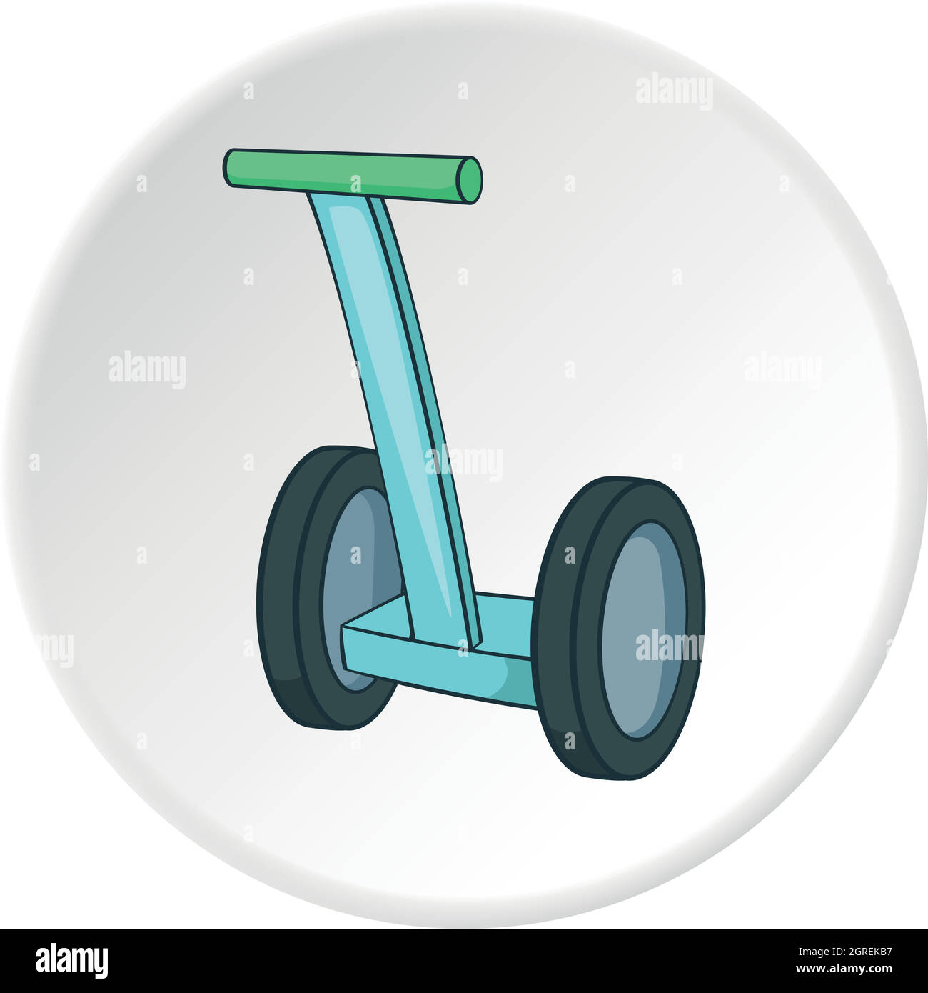 Icona del Segway, stile cartoon Illustrazione Vettoriale