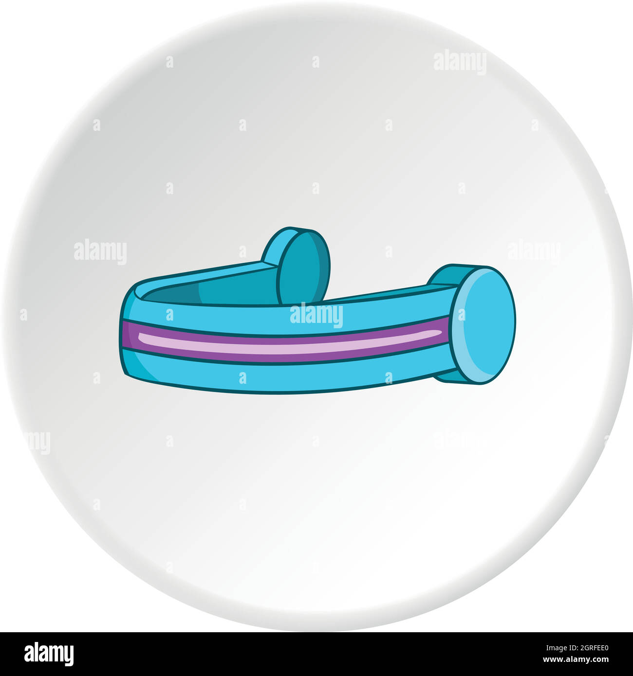 Icona delle cuffie, stile cartoon Illustrazione Vettoriale