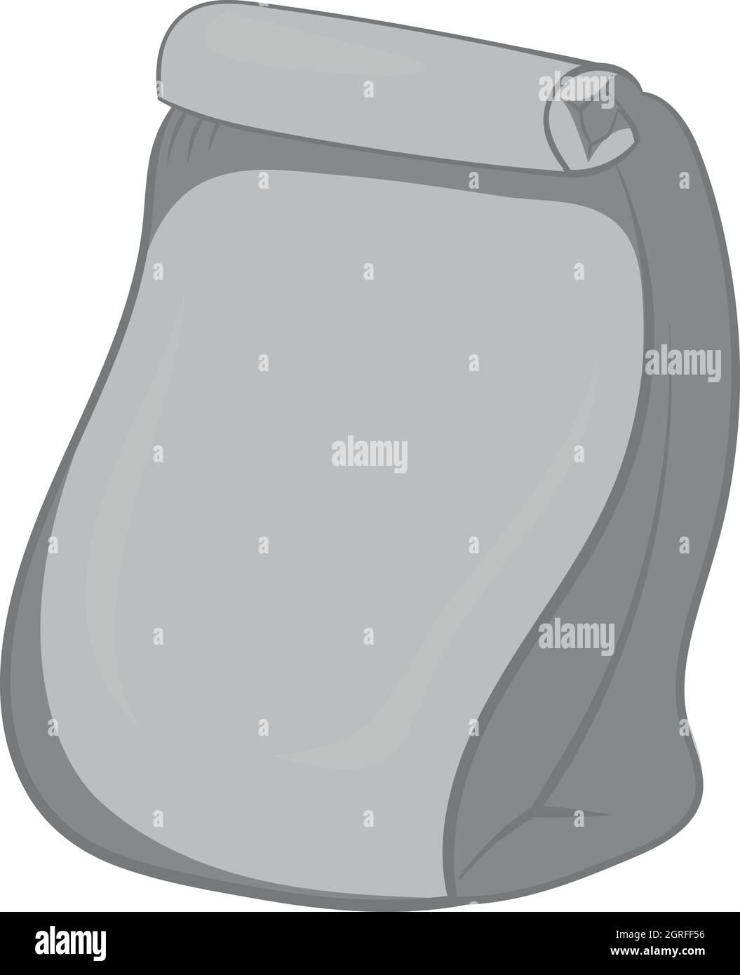 Carta icona di imballaggio, nero stile monocromatico Illustrazione Vettoriale