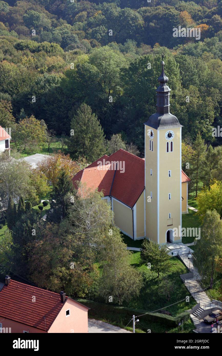 Chiesa del San Brice di Tours a Brckovljani, Croazia Foto Stock