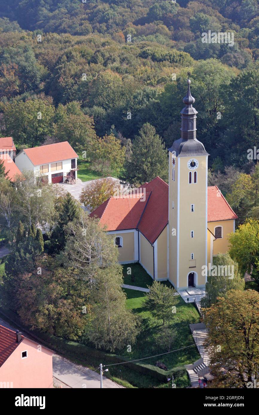 Chiesa del San Brice di Tours a Brckovljani, Croazia Foto Stock