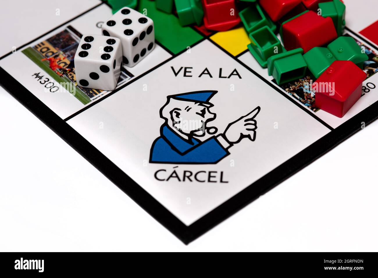 Spagnolo Lingua Monopoly gioco da tavolo Foto Stock