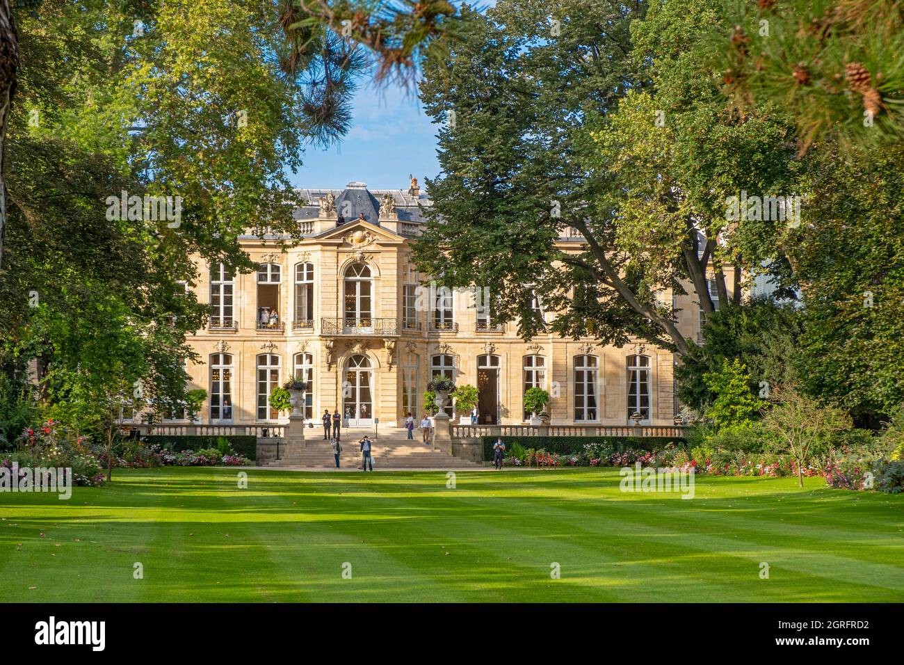 Francia, Parigi, l'Hotel de Matignon e l'ufficio del primo Ministro, il parco di 3 ettari, il più grande spazio verde privato di Parigi Foto Stock