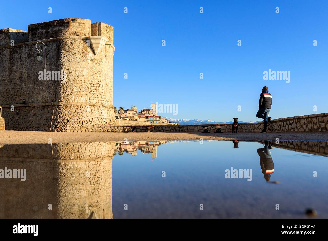 Francia, Alpes Maritimes, Antibes, fortificazioni Vauban, la città vecchia Foto Stock