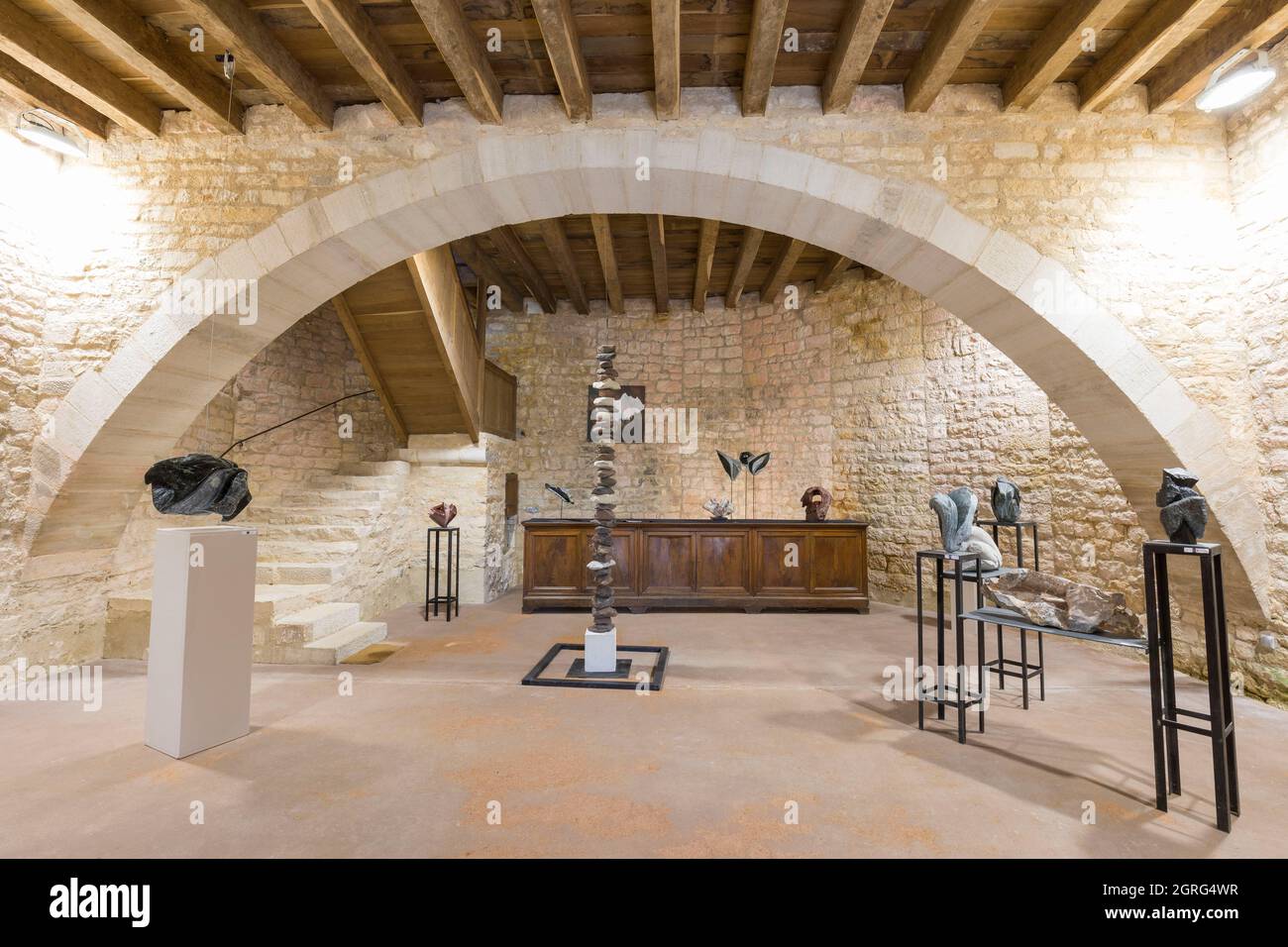 Francia, Alpes de Haute Provence, Simiane la Rotonde, castello Foto Stock