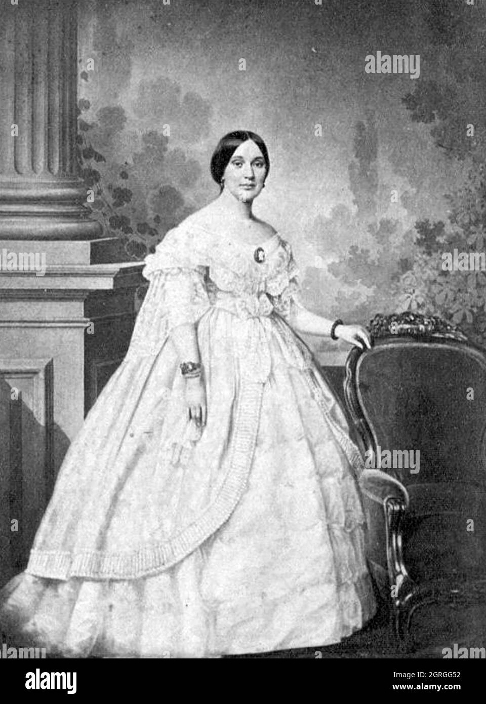 VARINA DAVIS (1826-1906) prima Signora degli Stati confederati d'America come moglie del presidente Jefferson Davis Foto Stock