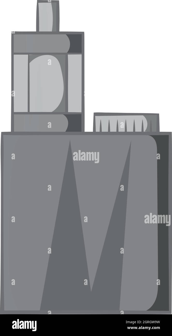 Mod e clearomizer nell'icona del kit Illustrazione Vettoriale