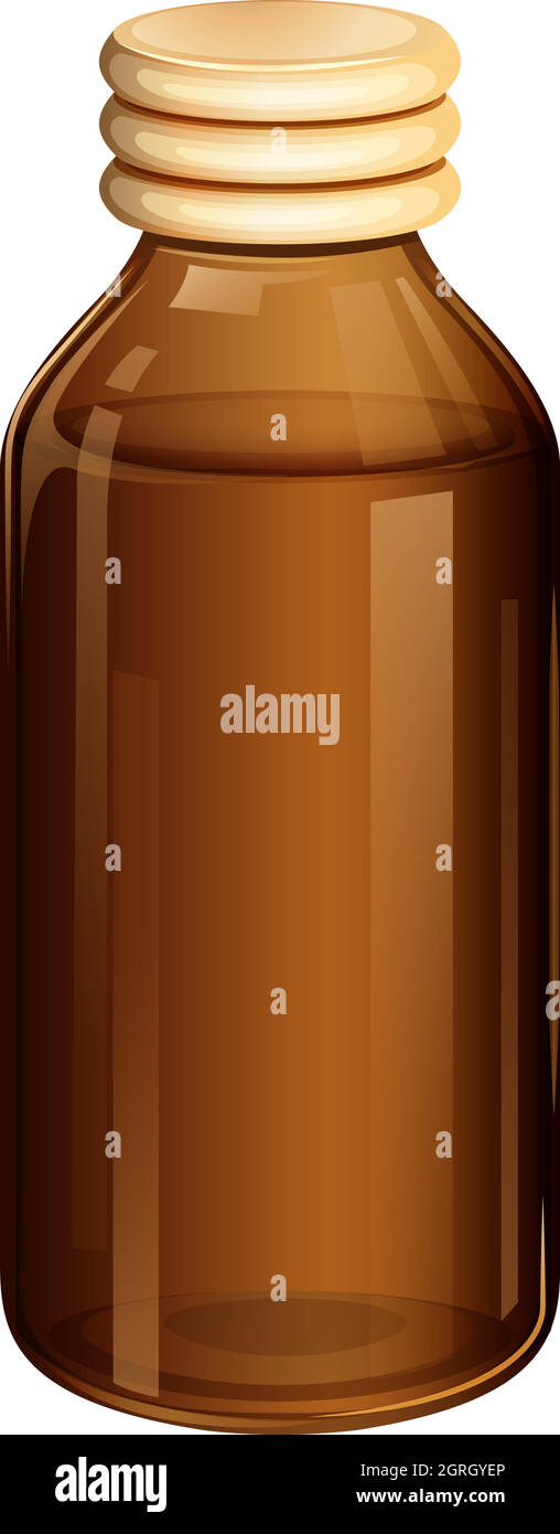 Una bottiglia medica Illustrazione Vettoriale