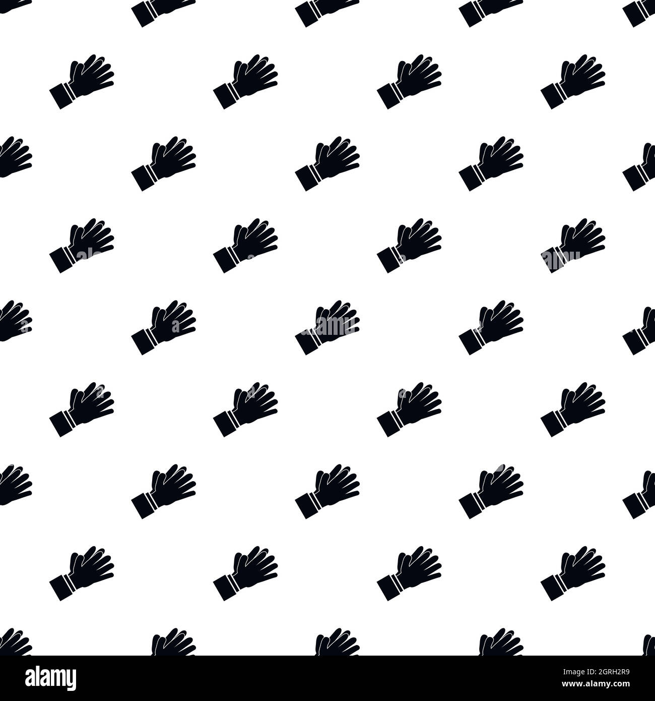 Aprire palm pattern, stile semplice Illustrazione Vettoriale