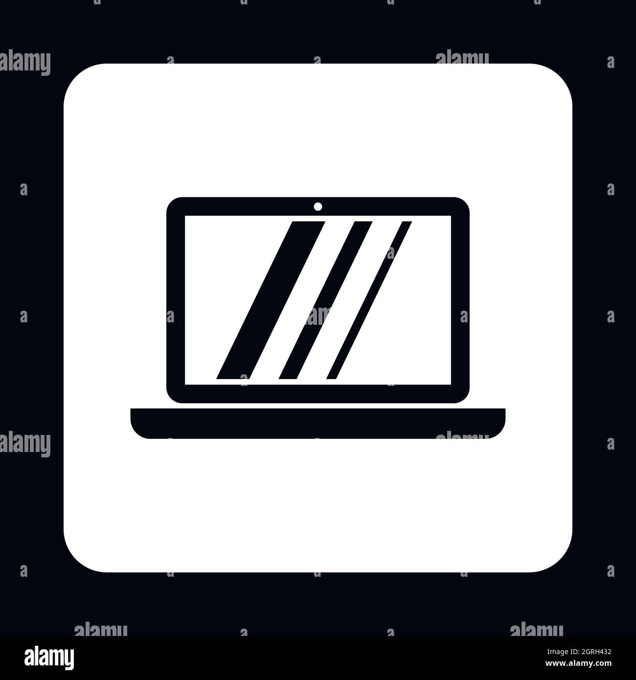 Icona di laptop, stile semplice Illustrazione Vettoriale