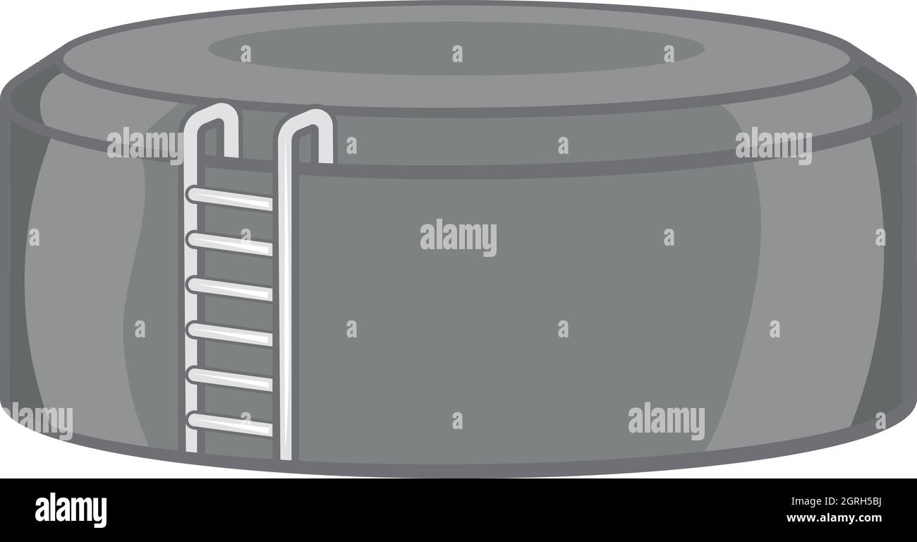 Serbatoio di deposito icona, nero stile monocromatico Illustrazione Vettoriale