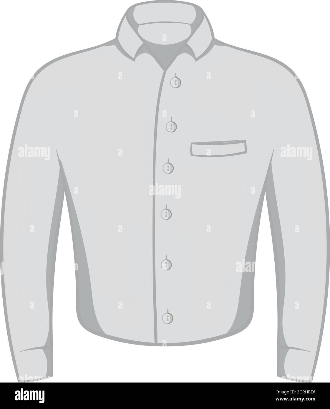Mens shirt icona, nero stile monocromatico Illustrazione Vettoriale
