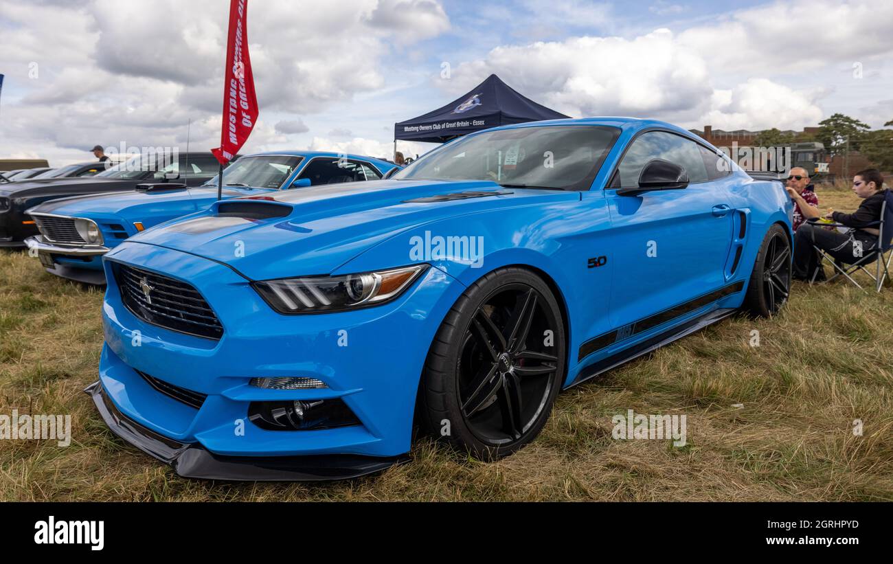 Ford Mustang Mach 1 all'Abingdon Air & Country Show l'11 settembre 2021 Foto Stock