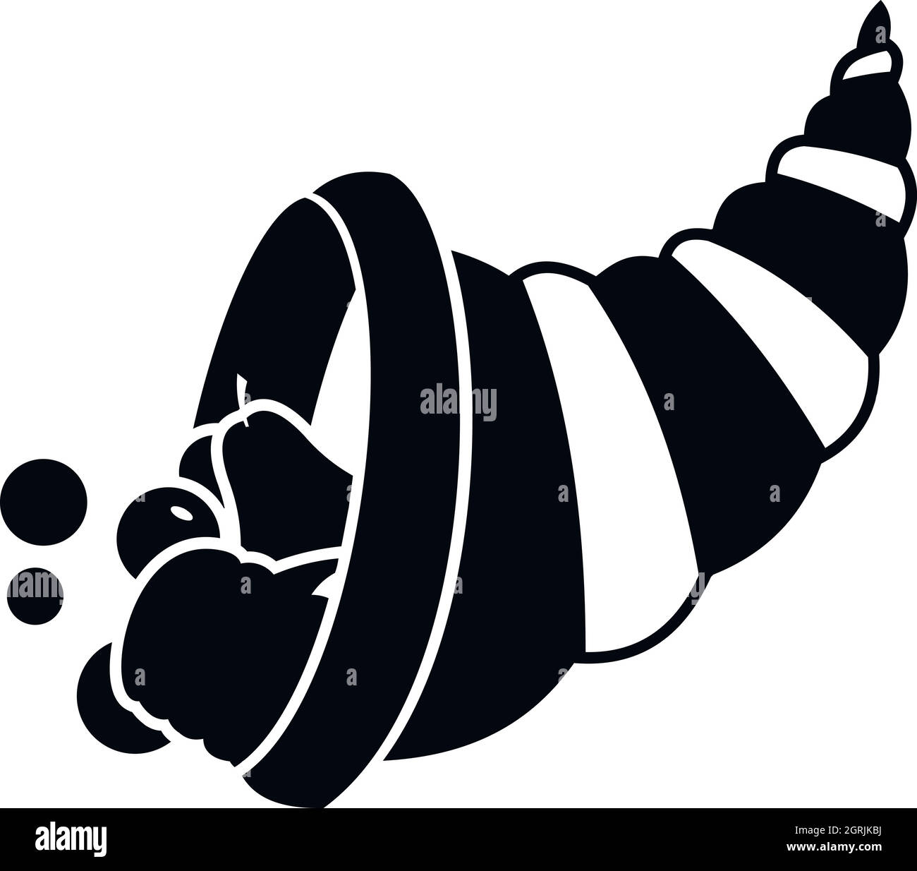 Ringraziamento cornucopia icona, stile semplice Illustrazione Vettoriale