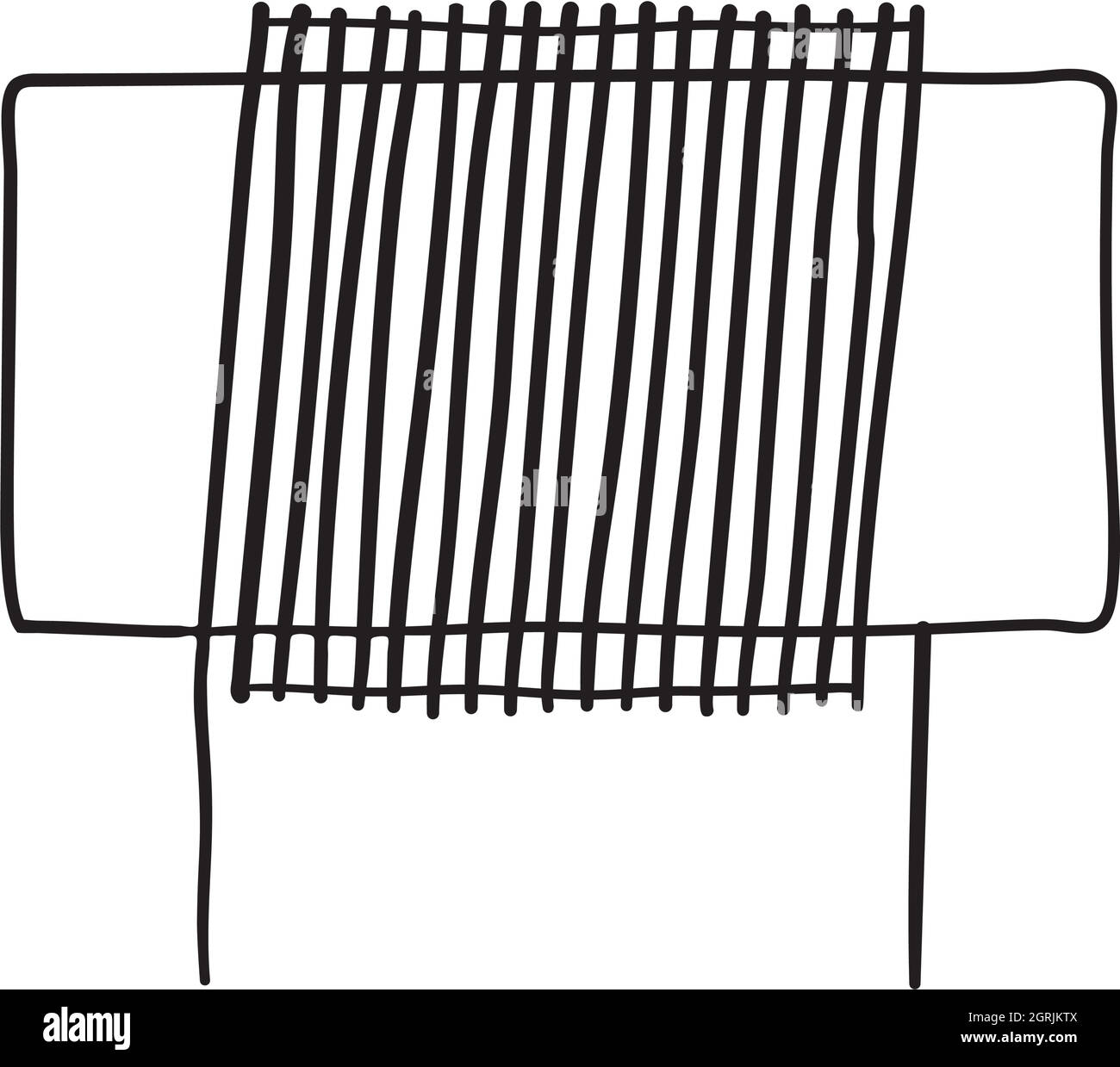 Icona bobina induttore Illustrazione Vettoriale