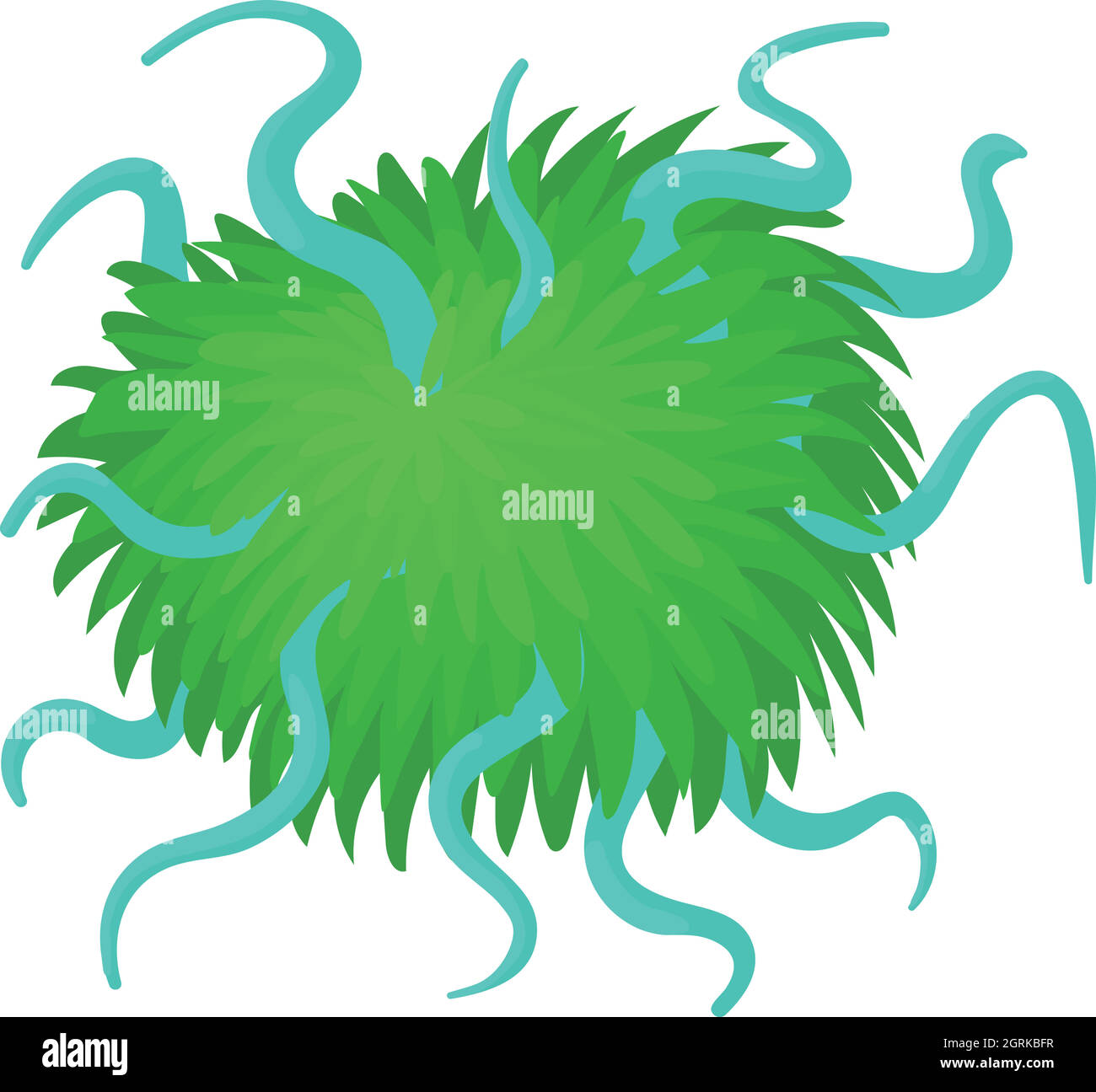 Cellula epiteliale, icona di stile cartoon Illustrazione Vettoriale