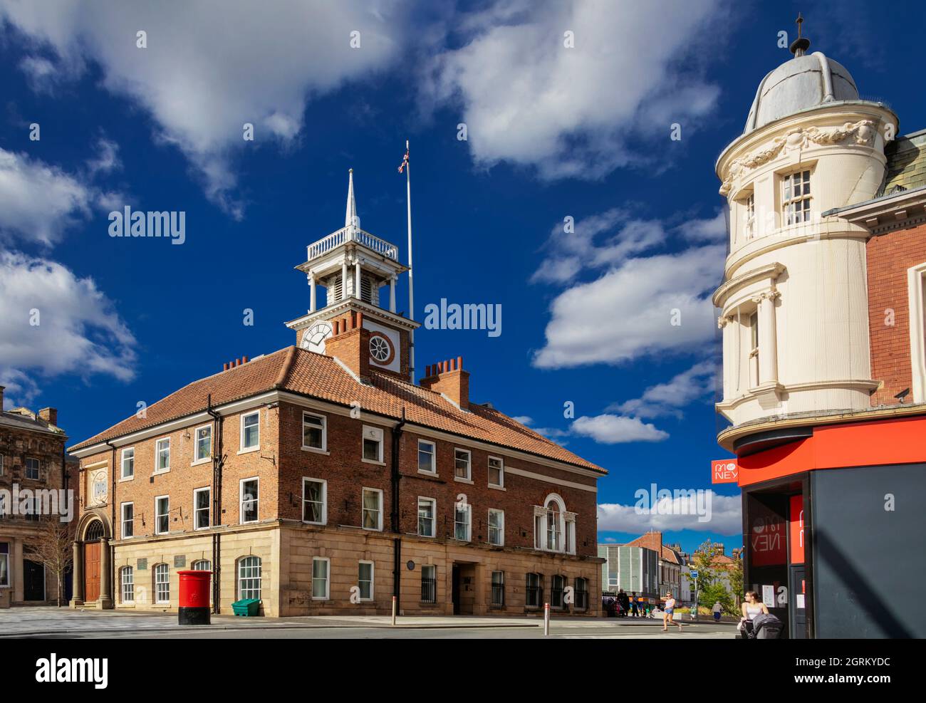 Stockton-on-Tees, una grande città di mercato nel Borough di Stockton-on-Tees, County Durham, England. Si trova sulla riva nord del fiume Tees. Foto Stock