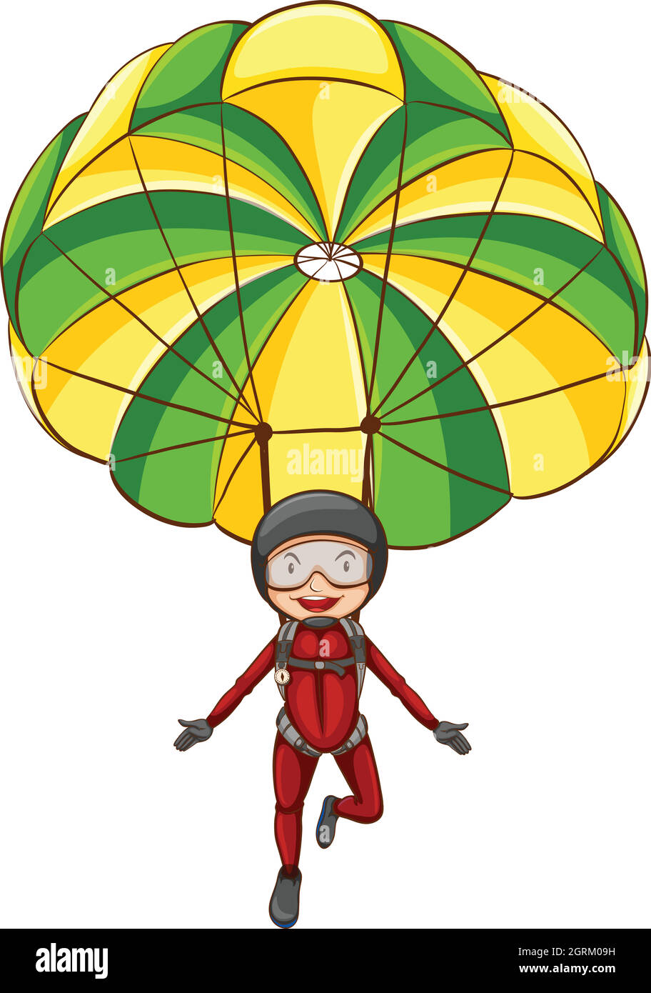 Paracadute Illustrazione Vettoriale