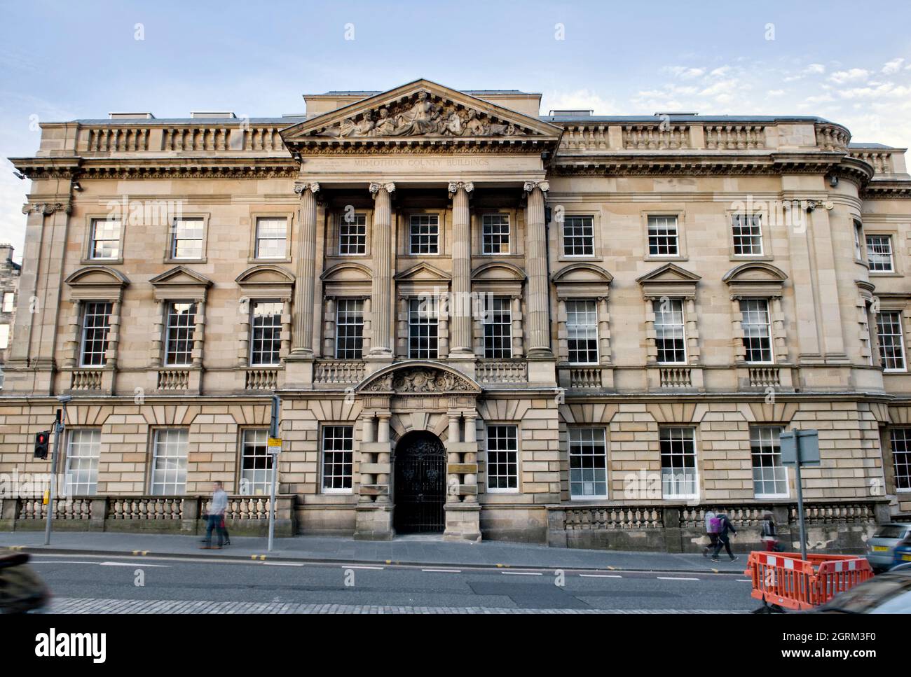 Edificio georgiano nella città di Edimburgo che ospita la Commissione elettorale e le Camere Lothiane. Edimburgo, Scozia Foto Stock