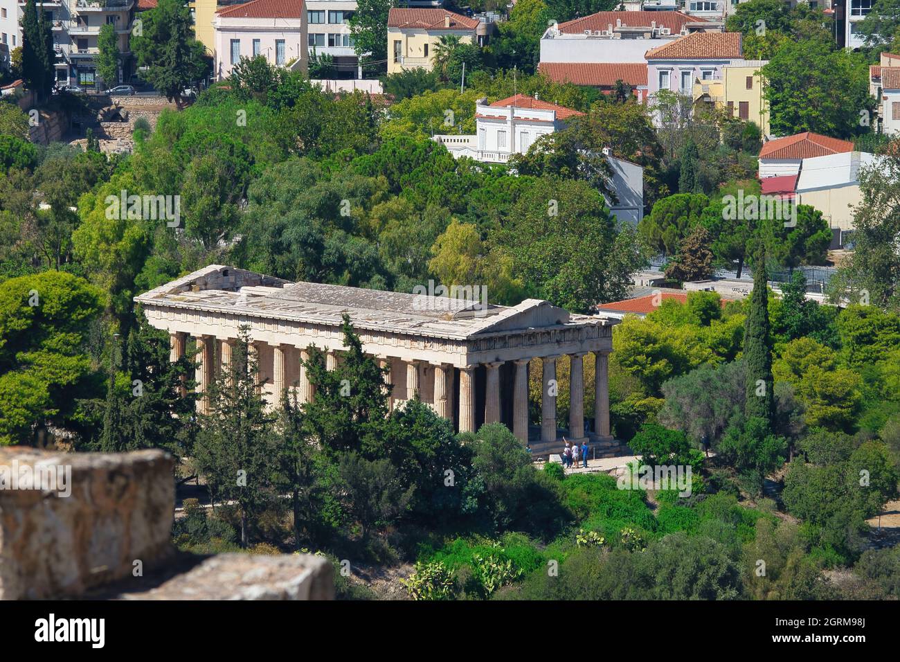 Il Tempio di Efesto è uno dei templi antichi più conservati della Grecia. Fu dedicata al dio Efesto e ad Atena Ergani Foto Stock