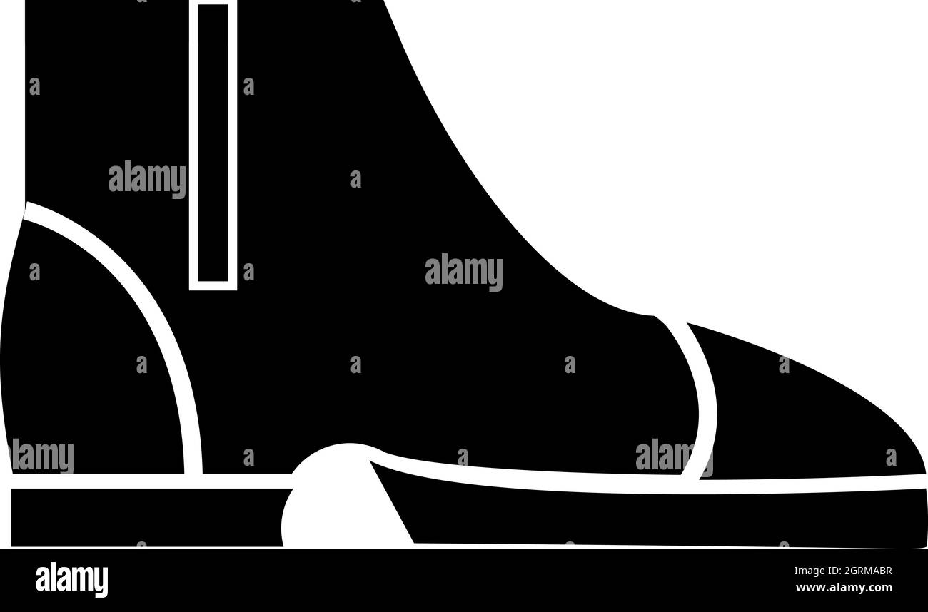 Gli uomini stivali, icona di stile semplice Illustrazione Vettoriale