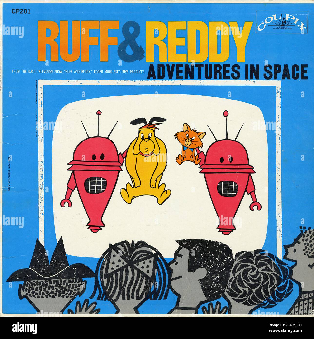 Ruff & Reddy Adventures in Space - Vintage American Comedy Vinyl Album Foto Stock